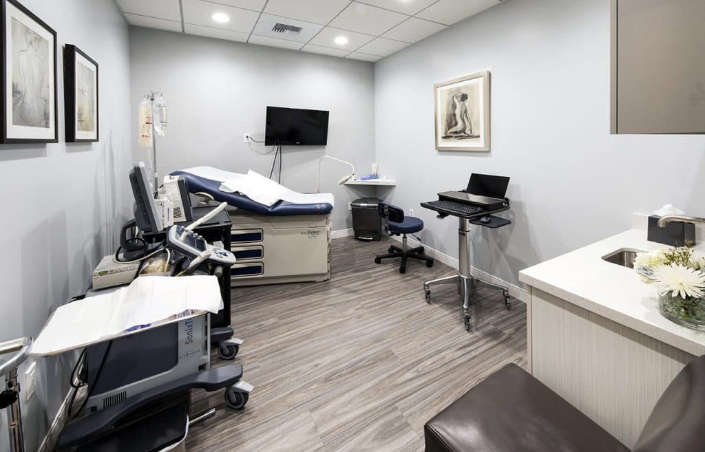 Private exam room
